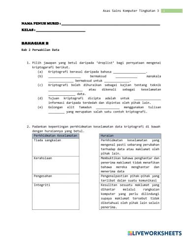 Bab 2 : Perwakilan Data