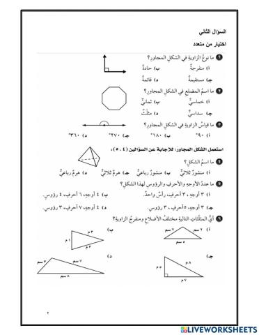 المجسمات