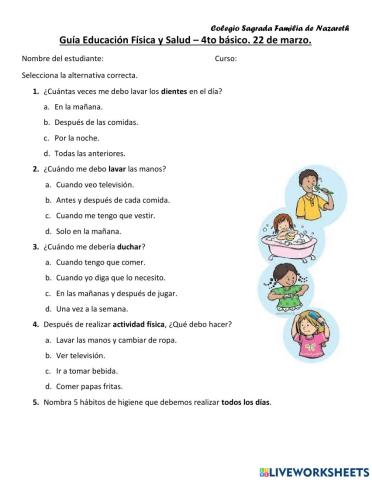 Guía 4to Higiene 1