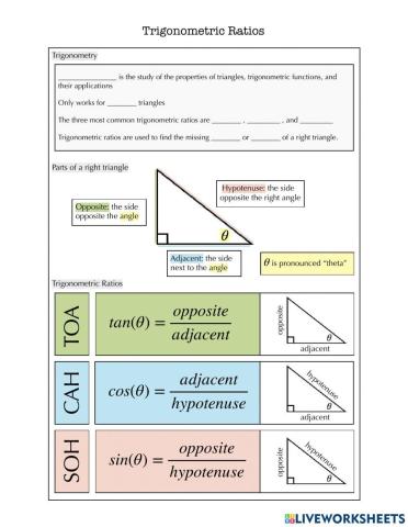 Trig Ratios Notes