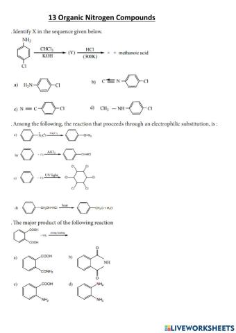 Chemistry U- 13 Organic ........