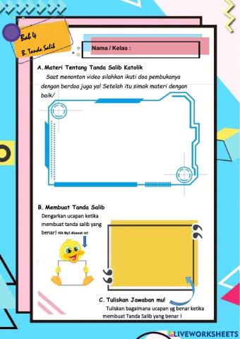 Materi PAkat Kelas 1 Tanda Salib