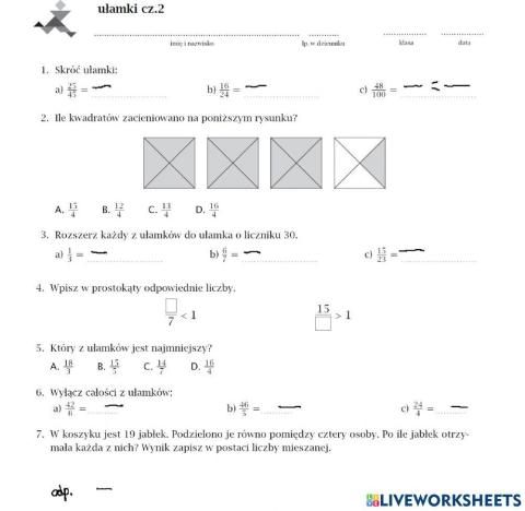 Ułamki cz2