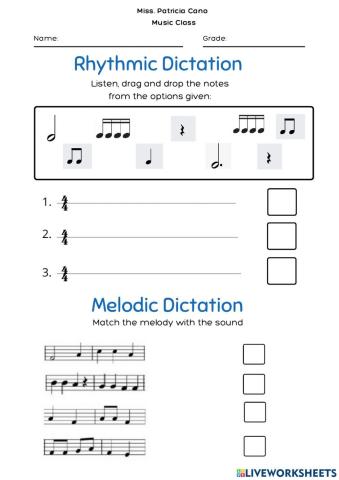 8th. Grade. Music Reading