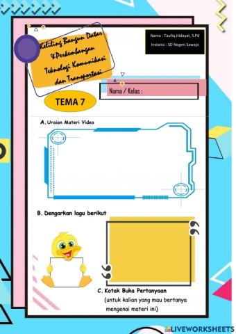 Keliling Bangun Datar & Perkembangan Teknologi Komunikasi dan Transportasi