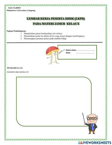 Soal materi jamur