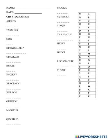 Cryptogram -26