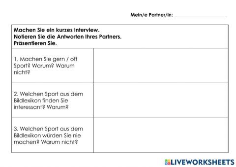 Interview: Sport