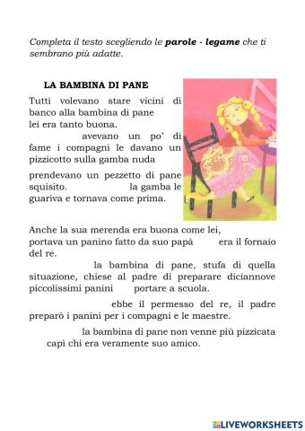 La bambina di pane