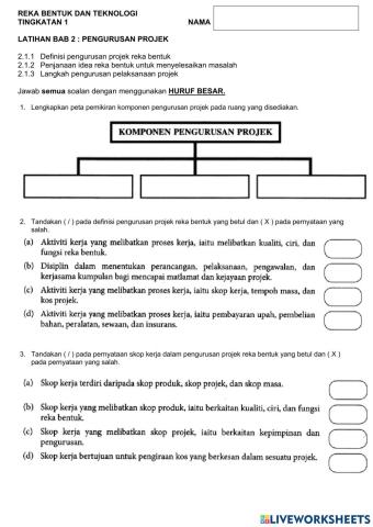 2.1 Pengurusan Projek Reka Bentuk