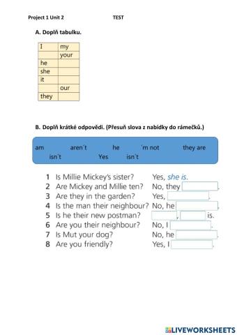 Project 1 Unit 2 TEST