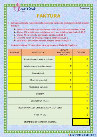 EUS-6034-Ehunekoa-faktura