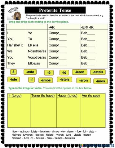 Preterite tense