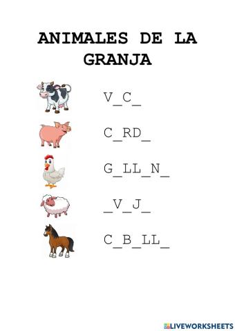 Animales de la granja