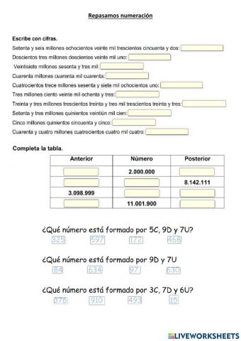 Numeración