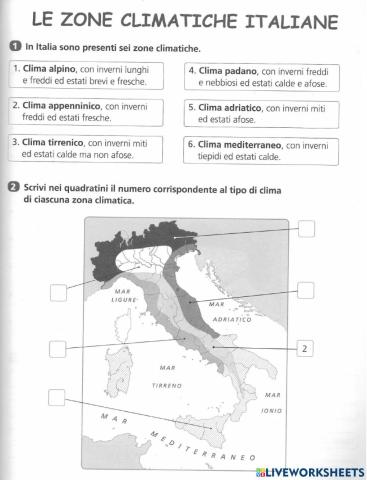 Le fasce climatiche in Italia