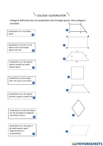 Collega i quadrilateri 2