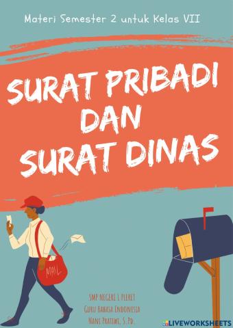 Ayo Mengenal Surat Pribadi dan Surat Dinas