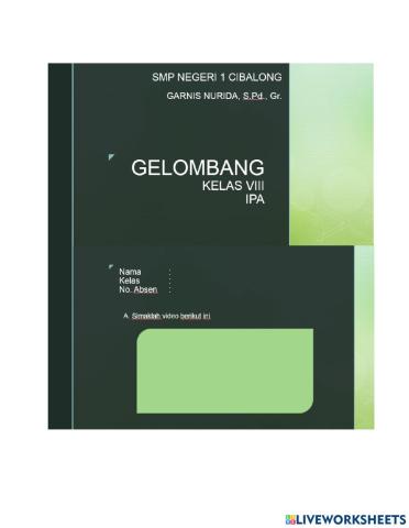 E-lkpd gelombang by  garnis nurida