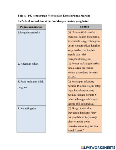 Pengurusan Mental dan Emosi