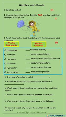 Weather and Climate