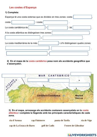 Les costes d'Espanya