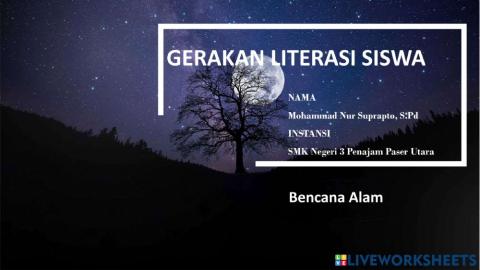 Gerakan literasi siswa