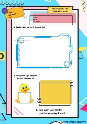 LKPD Kelas 3 Tema 7 Subtema 1 Pb 1