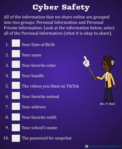 Personal Information