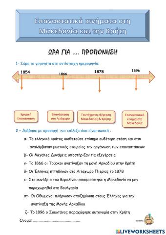 Επαναστατικά κινήματα στη Μακεδονία και την Κρήτη