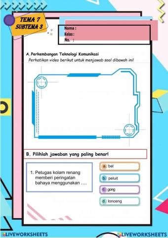 Kelas 3 Tema 7 Subtema 3 Pembelajaran 2