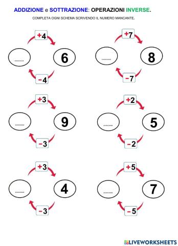 Addizioni e sottrazioni-2