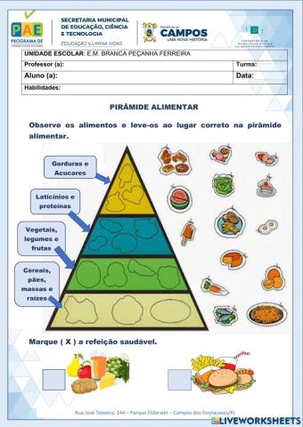 Pirâmide Alimentar