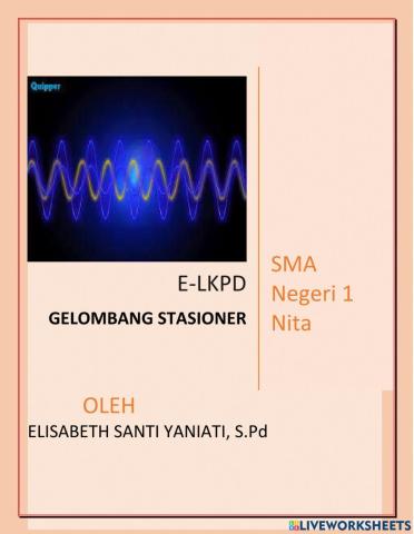 LKPD Gelombang Stasioner Fisika Kelas XI