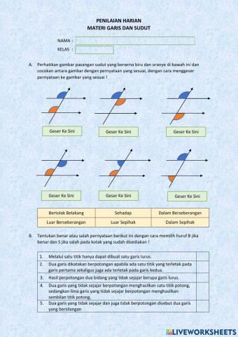 Soal ulangan harian