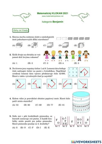 Klokan 2020-21 - 6.a7. ročník