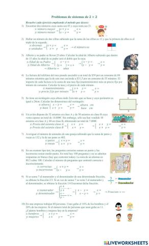 Problemas 2x2