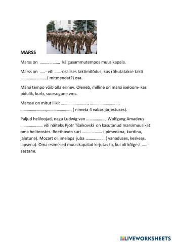 3. klass MARSS