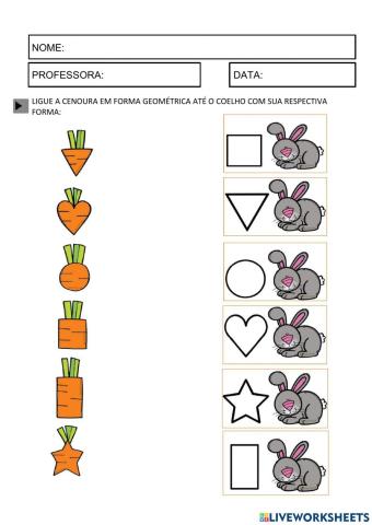 Formas geométricas - Páscoa