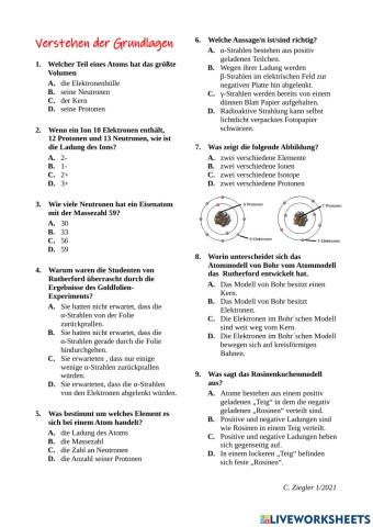 Grundlagen Atombau