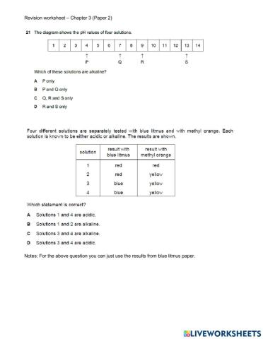 Chapter 3 revision