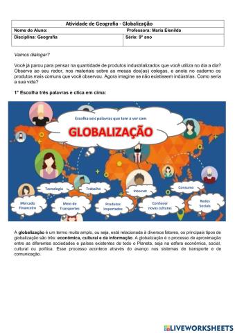 Explorando os processos da globalização