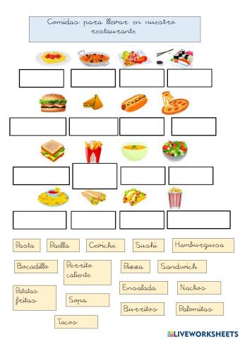 Alimentos para llevar