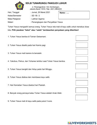 Latihan agama