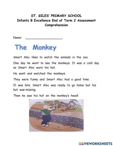 Comprehension End of Term Assessment