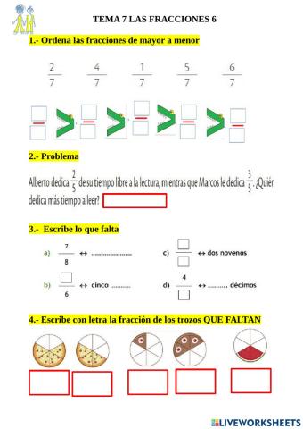 Fracciones ficha 6