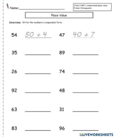 Maths numbers