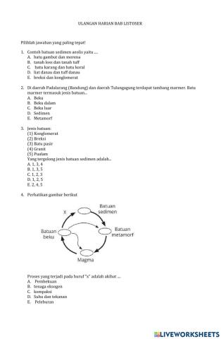 Soal uji coba LWS