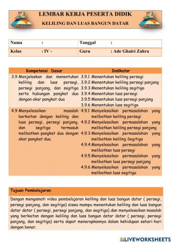 Keliling dan Luas