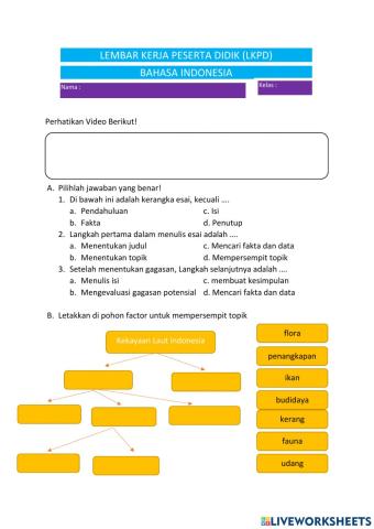 Bahasa Indonesia : Menulis Esai dengan langkah mudah